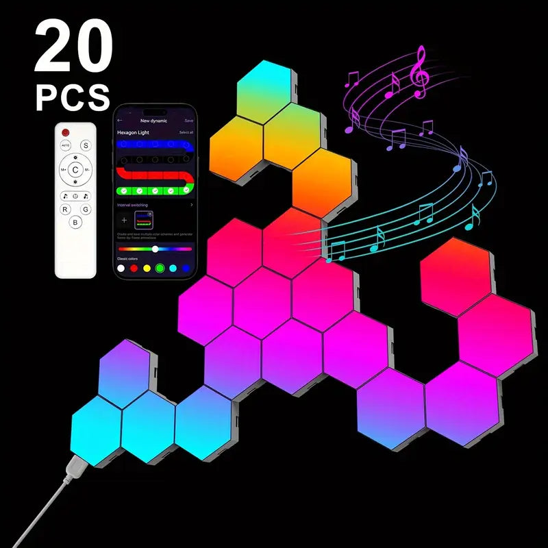 HexaGlow RGB – Smarte LED-Wandleuchten für dein perfektes Ambiente 🔥🎮✨
