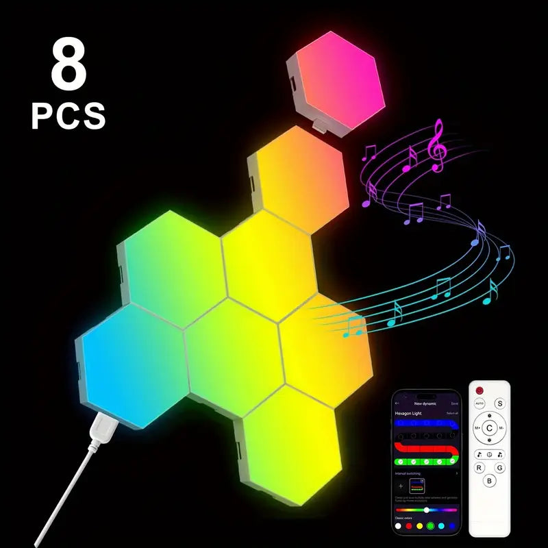 HexaGlow RGB – Smarte LED-Wandleuchten für dein perfektes Ambiente 🔥🎮✨